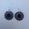 Pendientes mandala lilas.