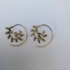 Pendientes espiral hojas