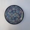 Plato llano flores azules